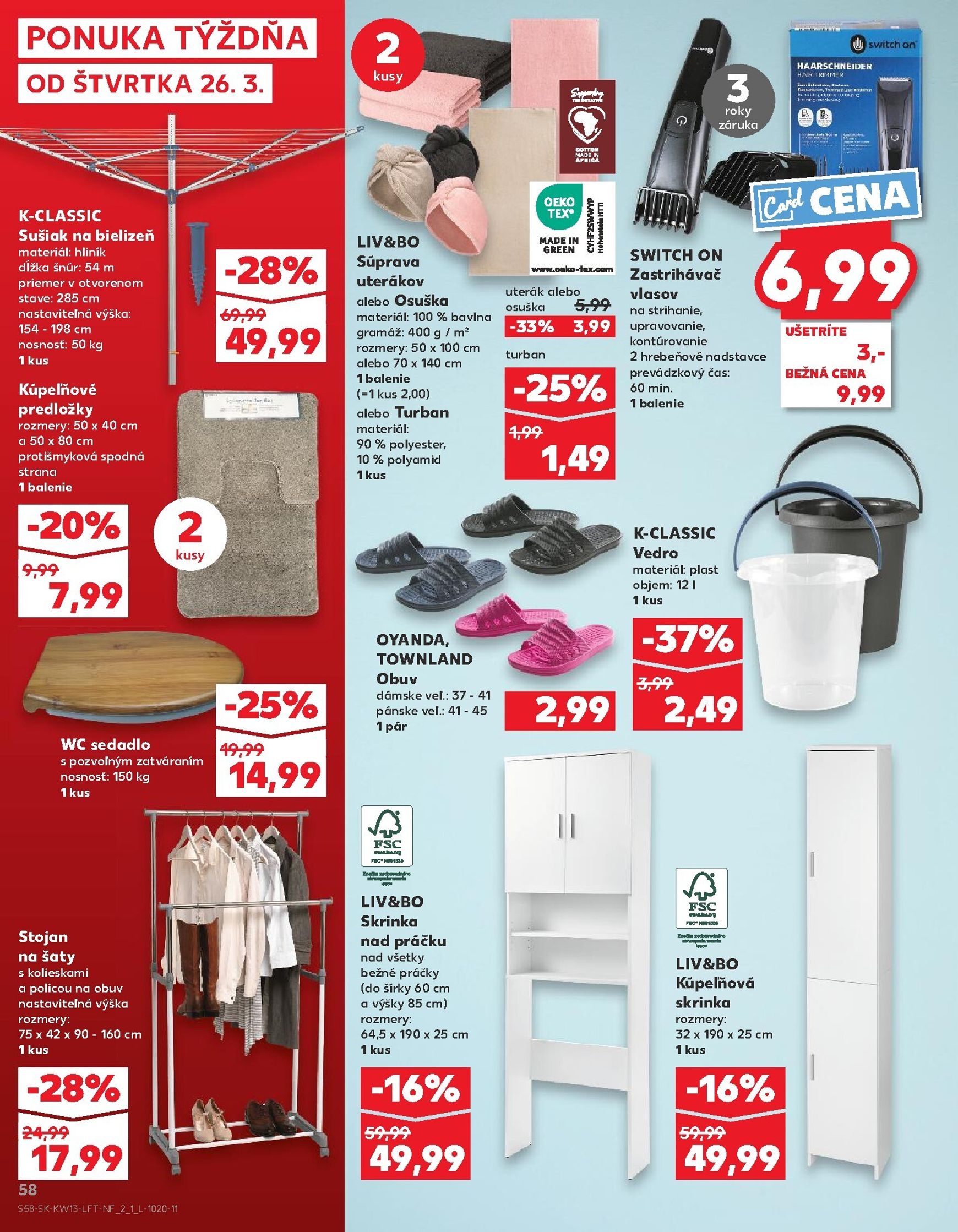 Page 58 of Aktuálny kaufland leták platný od štvrtka 26.03 do 31.03