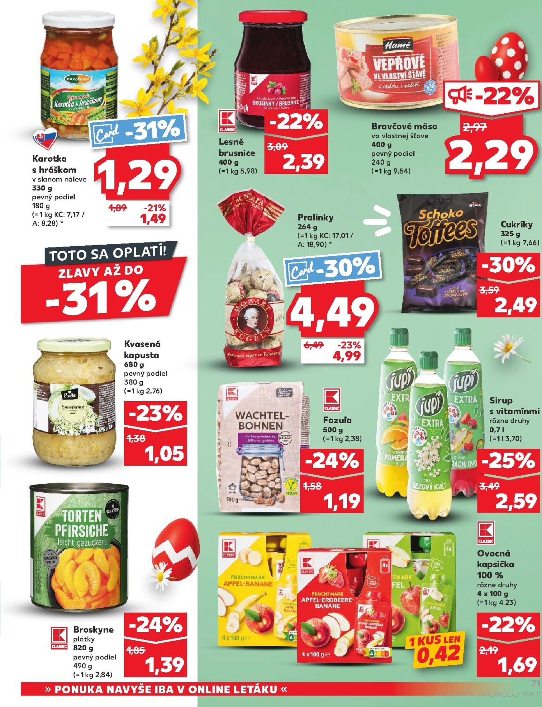Page 71 of Aktuálny kaufland leták platný od štvrtka 26.03 do 31.03