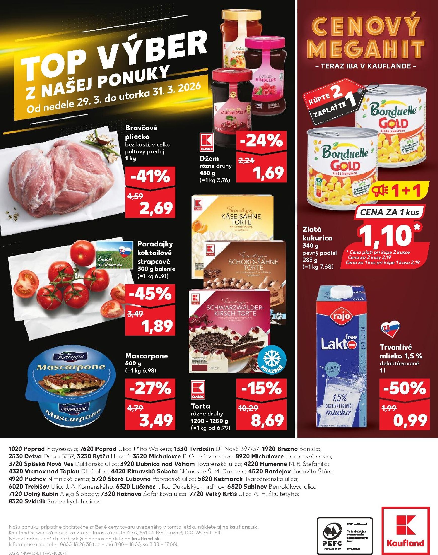 Page 72 of Aktuálny kaufland leták platný od štvrtka 26.03 do 31.03