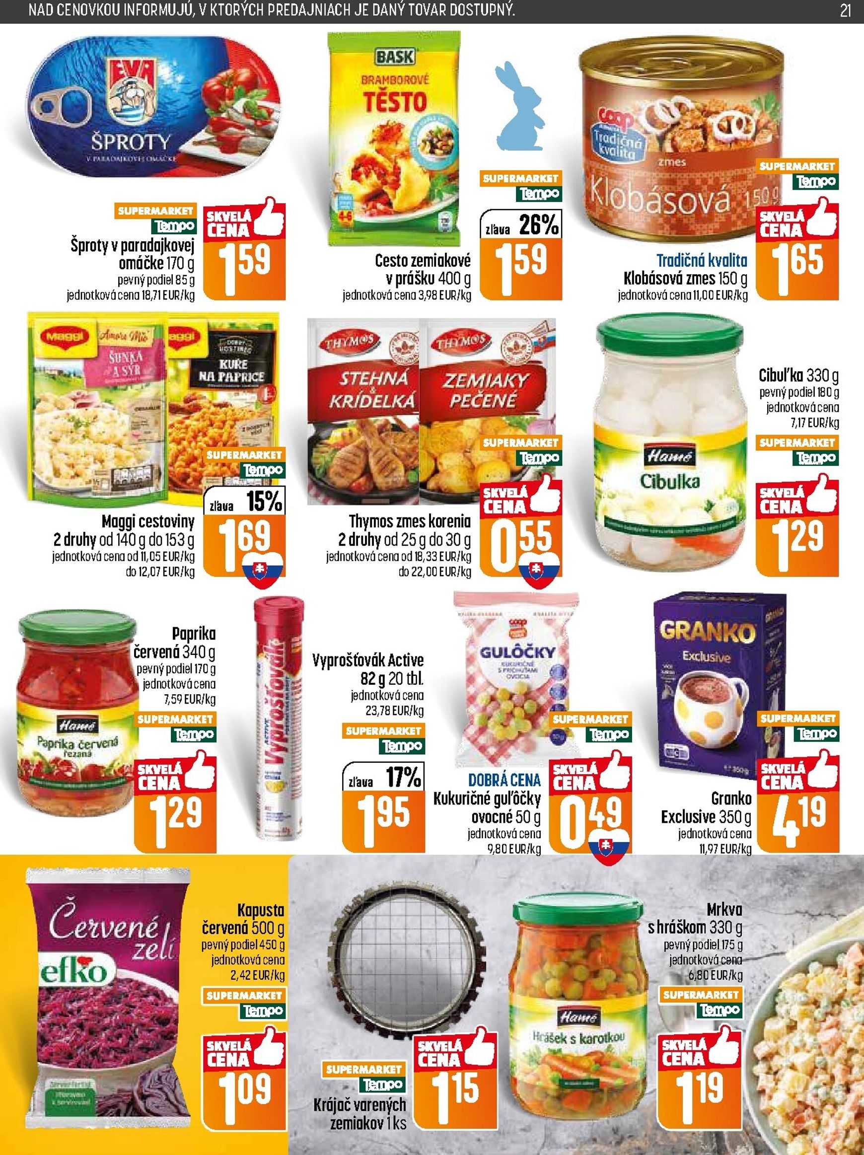 Page 21 of Aktuálny coop-jednota leták platný od štvrtka 26.03 do 01.04
