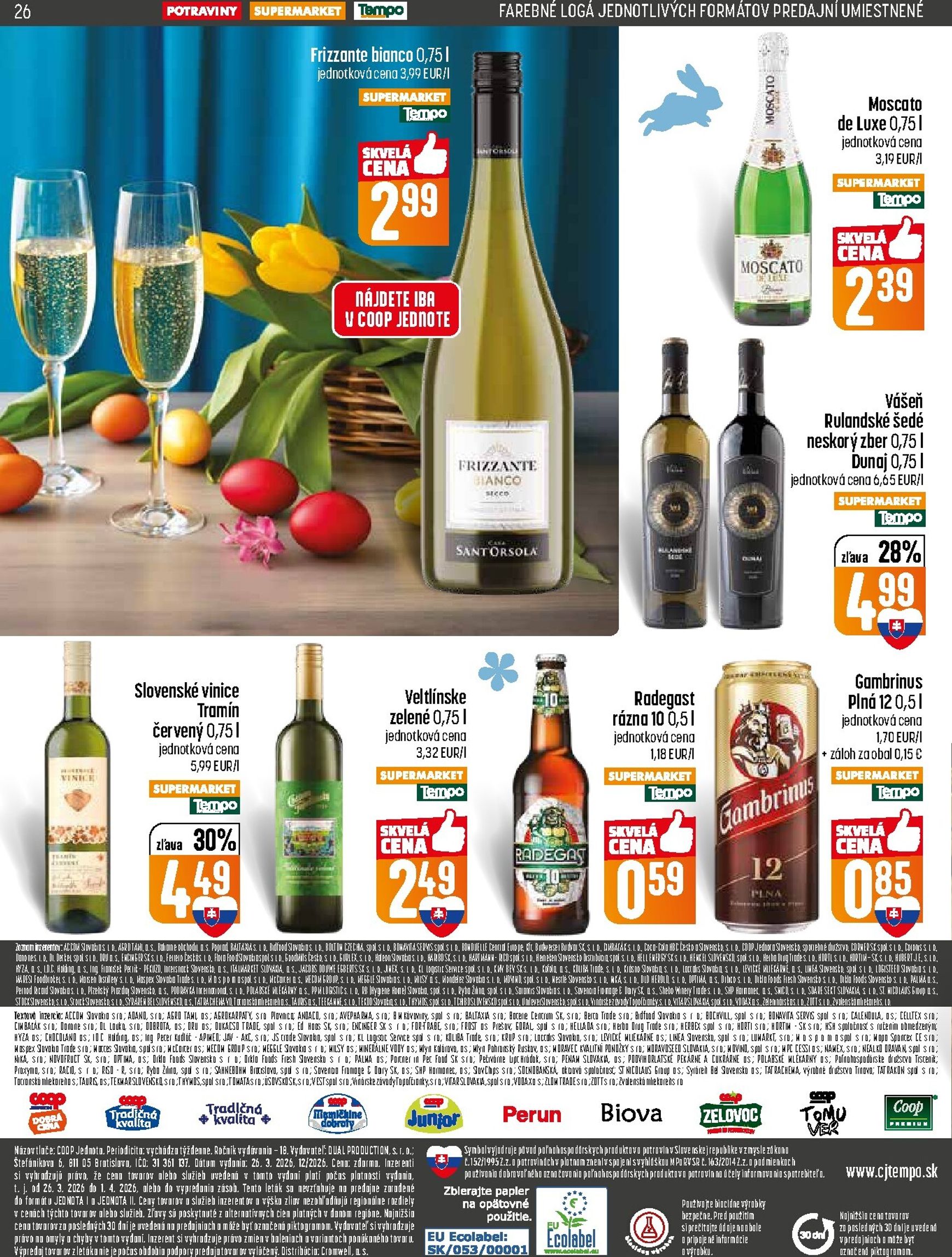 Page 26 of Aktuálny coop-jednota leták platný od štvrtka 26.03 do 01.04