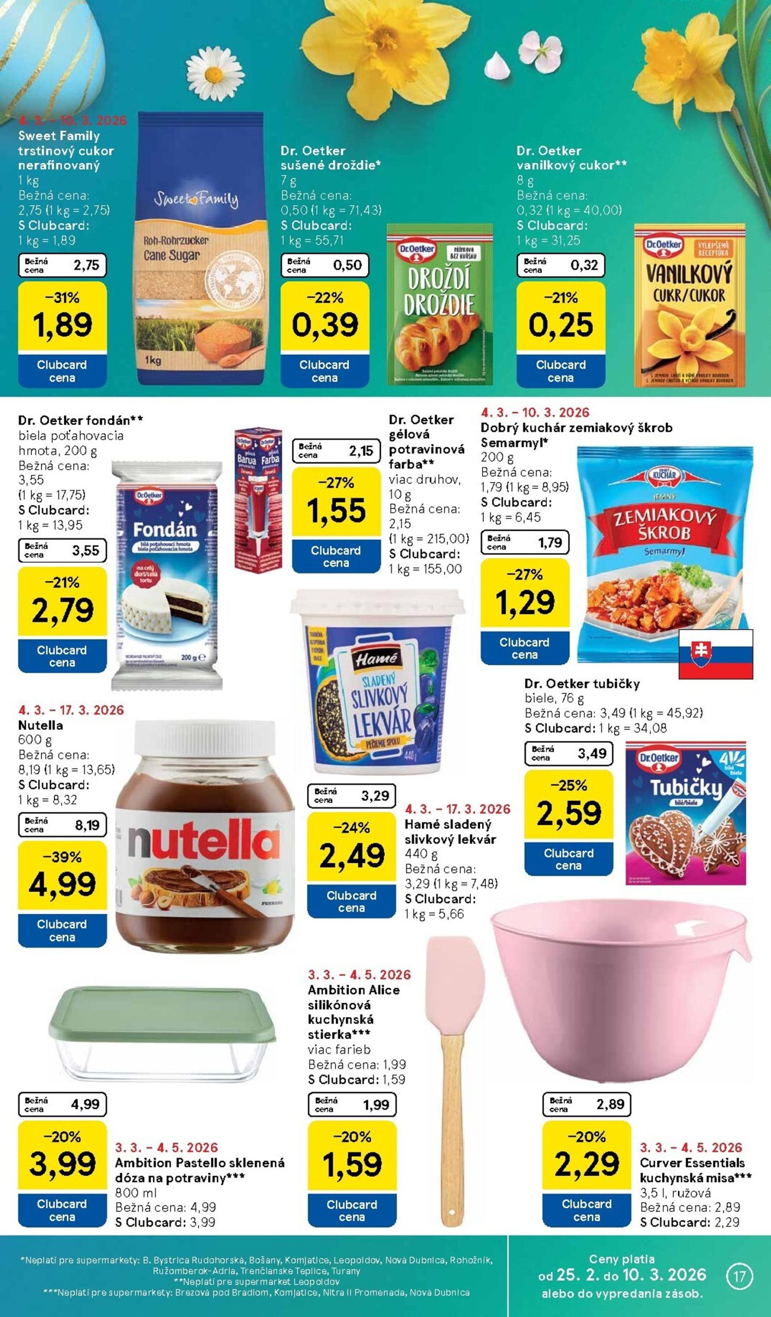 Page 17 of Aktuálny tesco leták platný od stredy 04.03 do 10.03