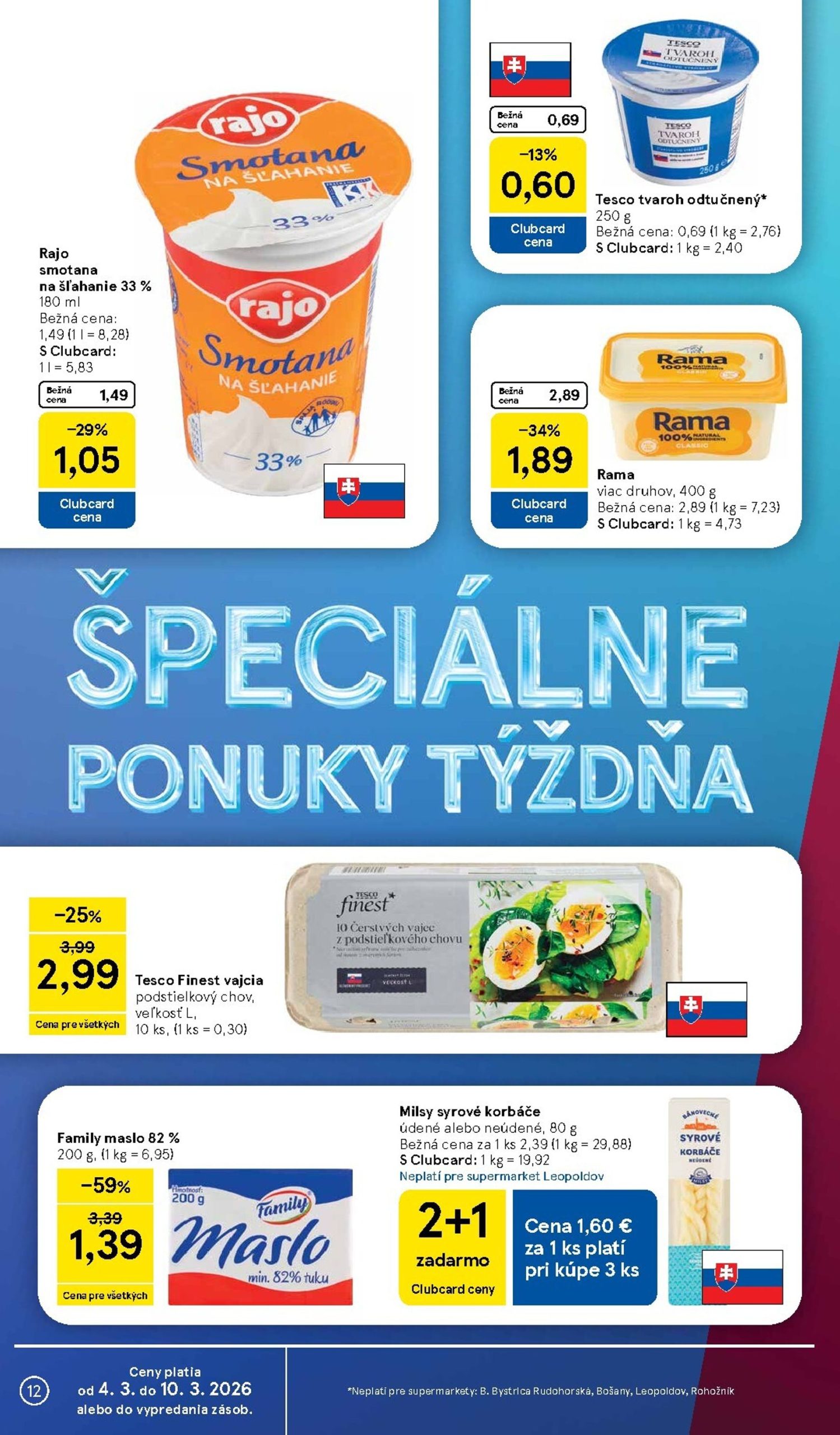Page 12 of Aktuálny tesco leták platný od stredy 04.03 do 10.03