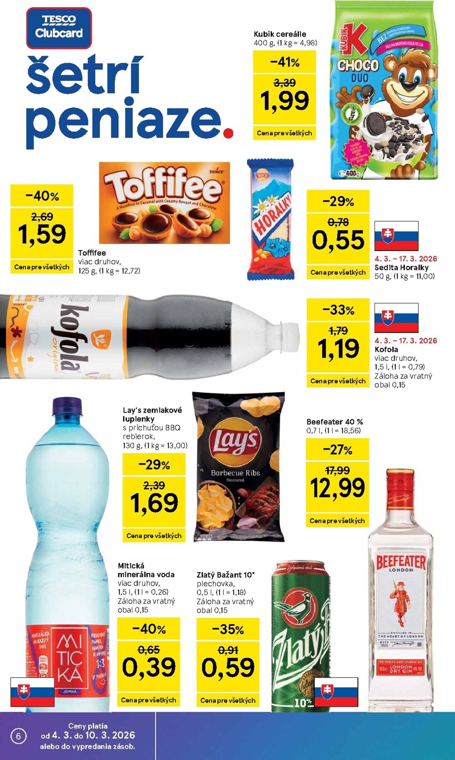 Page 6 of Aktuálny tesco leták platný od stredy 04.03 do 10.03