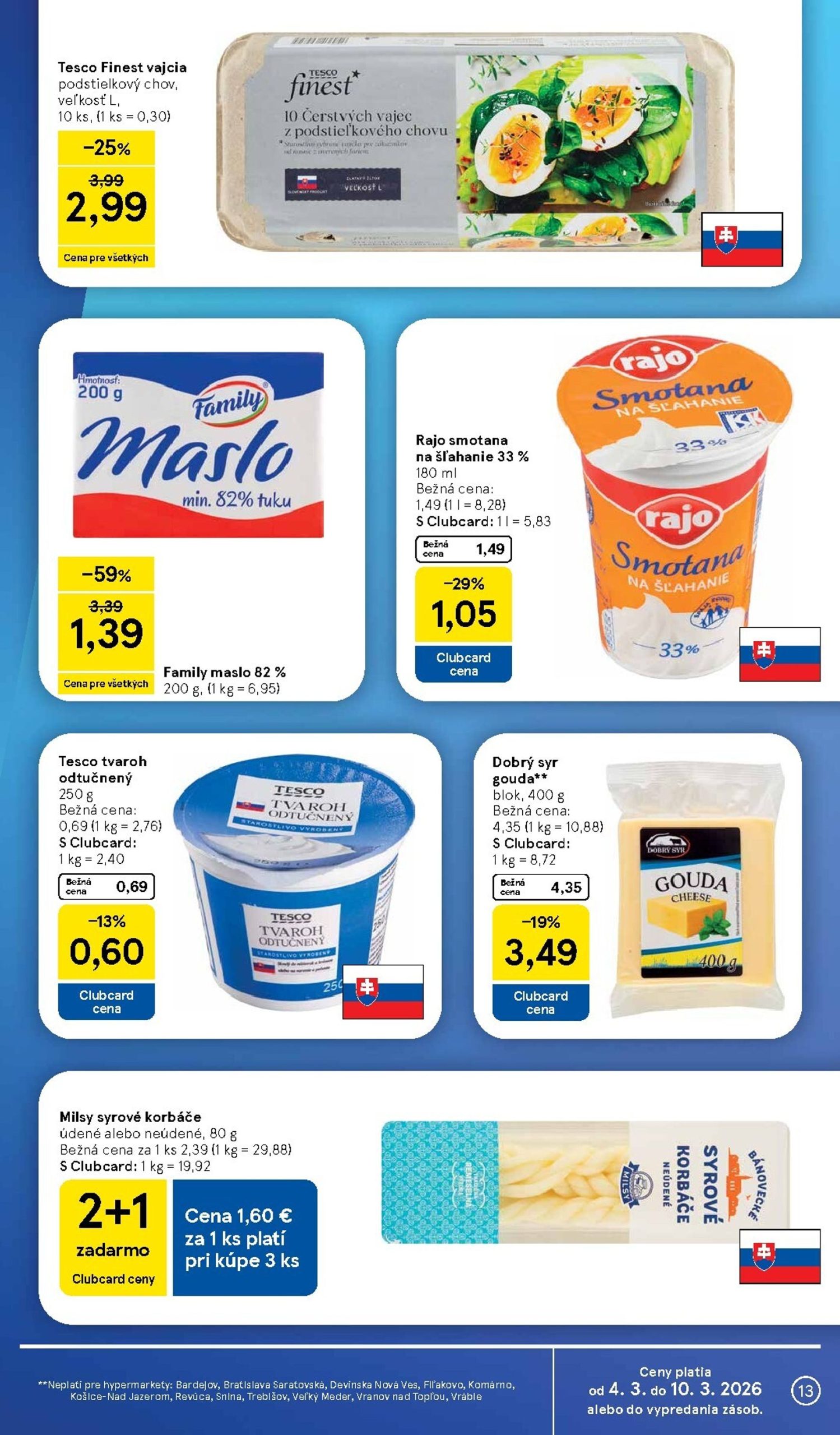 Page 13 of Aktuálny tesco leták platný od stredy 04.03 do 10.03