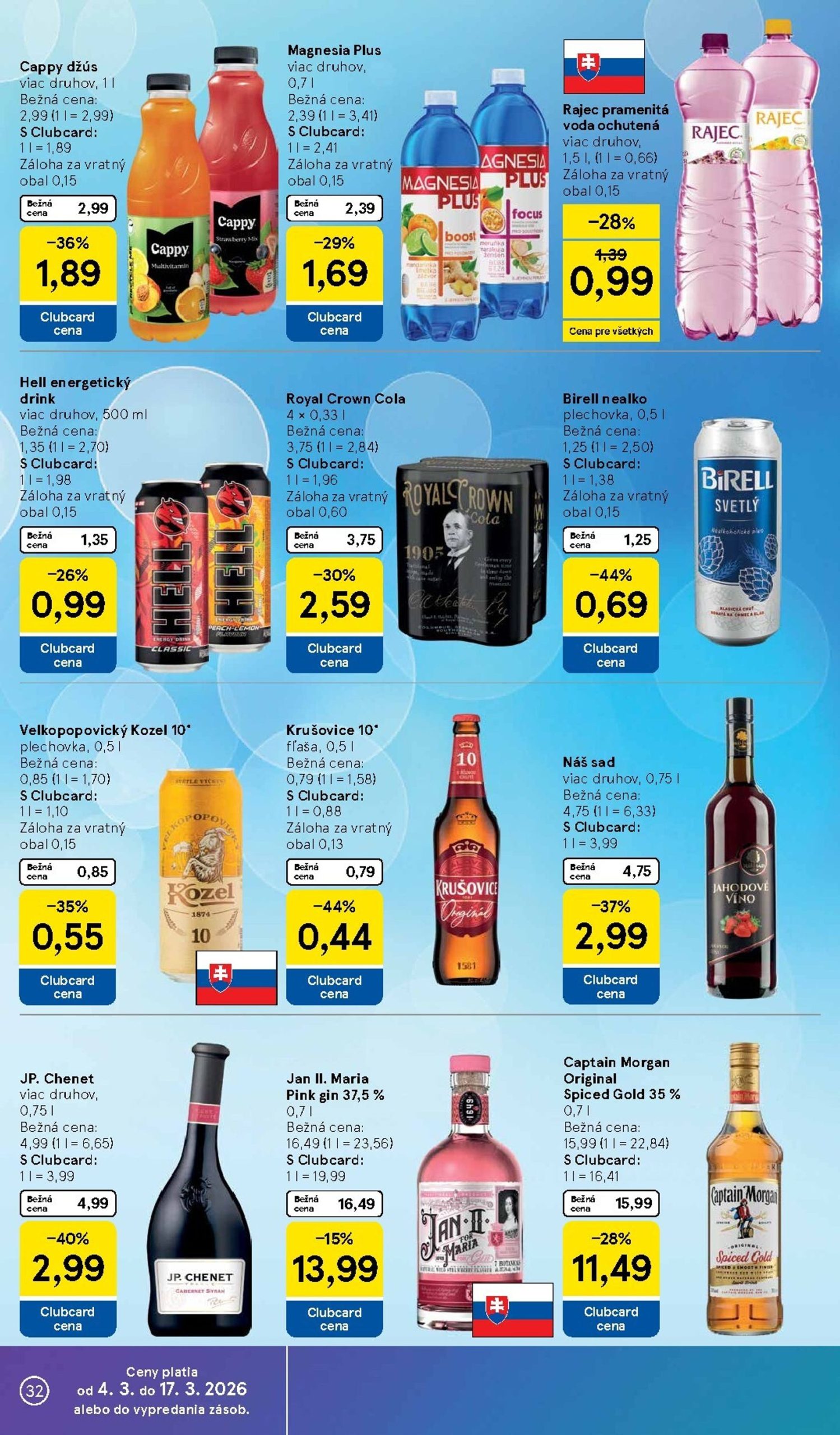 Page 32 of Aktuálny tesco leták platný od stredy 04.03 do 10.03