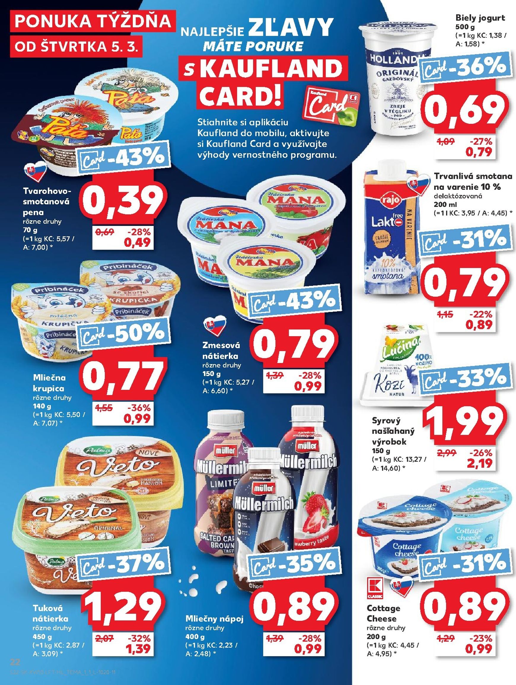 Page 22 of Aktuálny kaufland leták platný od štvrtka 05.03 do 11.03