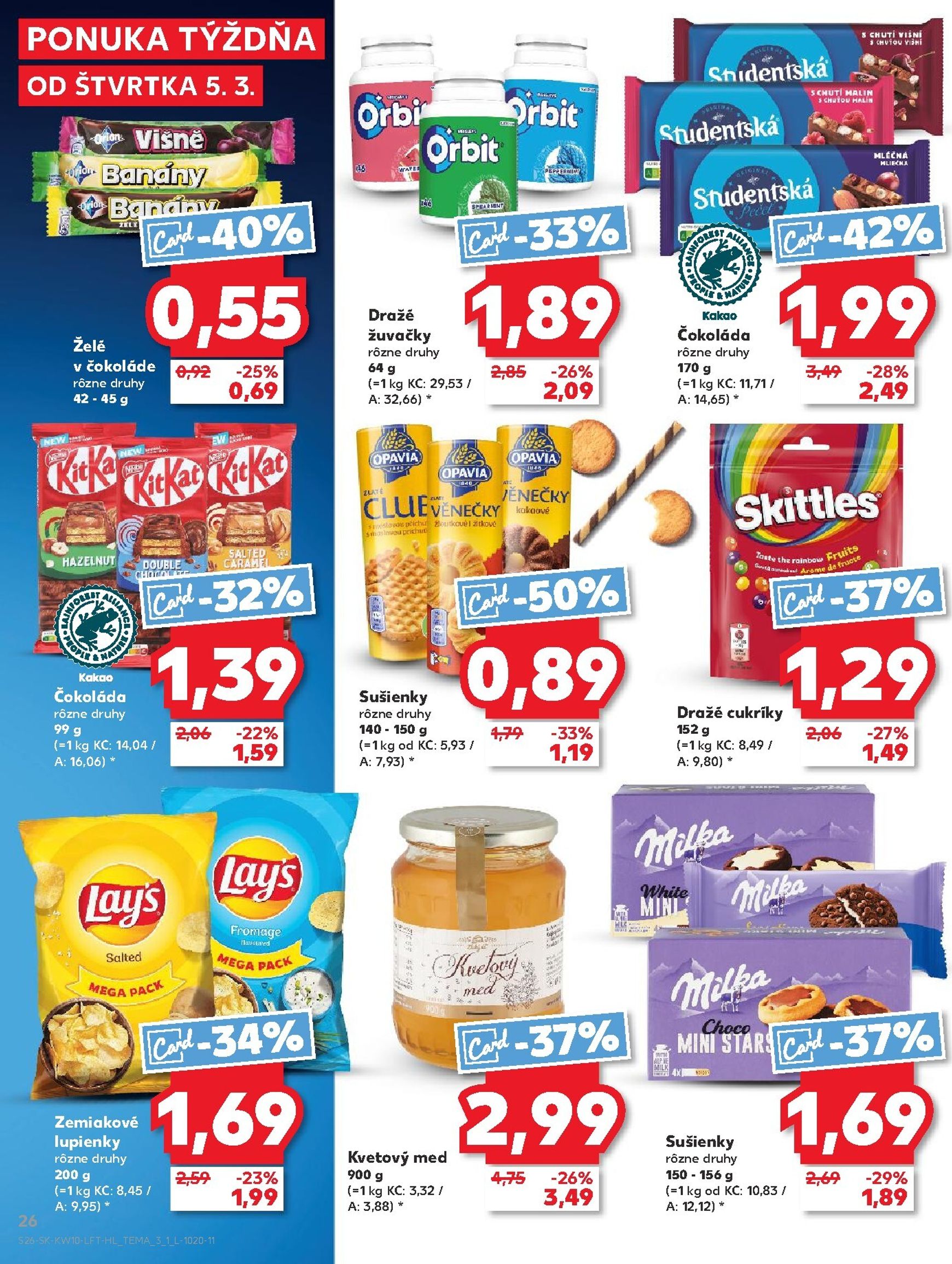 Page 26 of Aktuálny kaufland leták platný od štvrtka 05.03 do 11.03