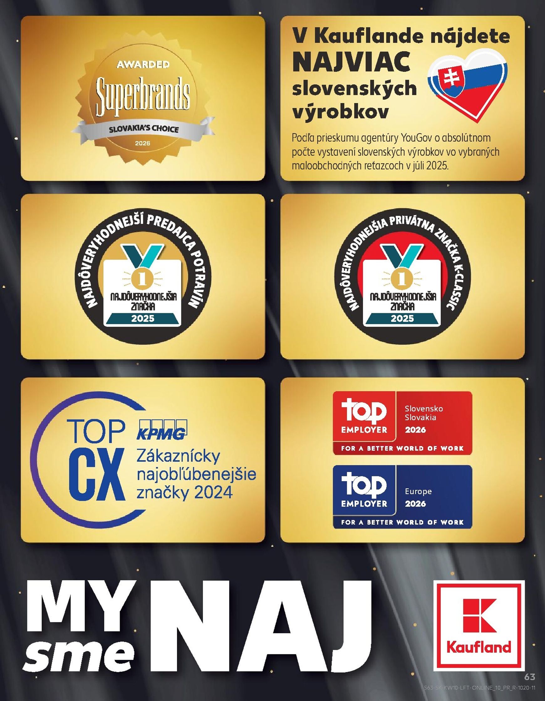 Page 63 of Aktuálny kaufland leták platný od štvrtka 05.03 do 11.03