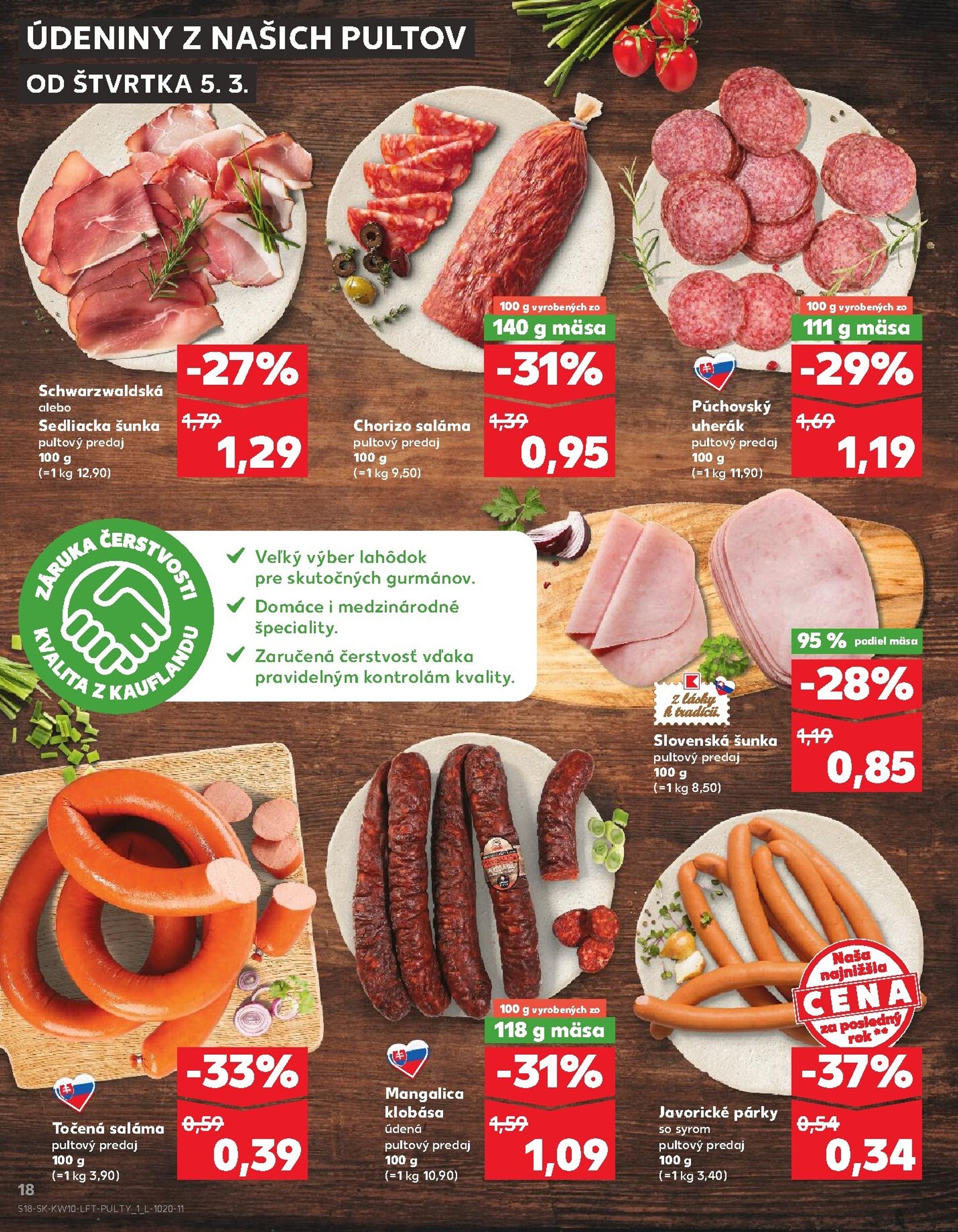 Page 18 of Aktuálny kaufland leták platný od štvrtka 05.03 do 11.03