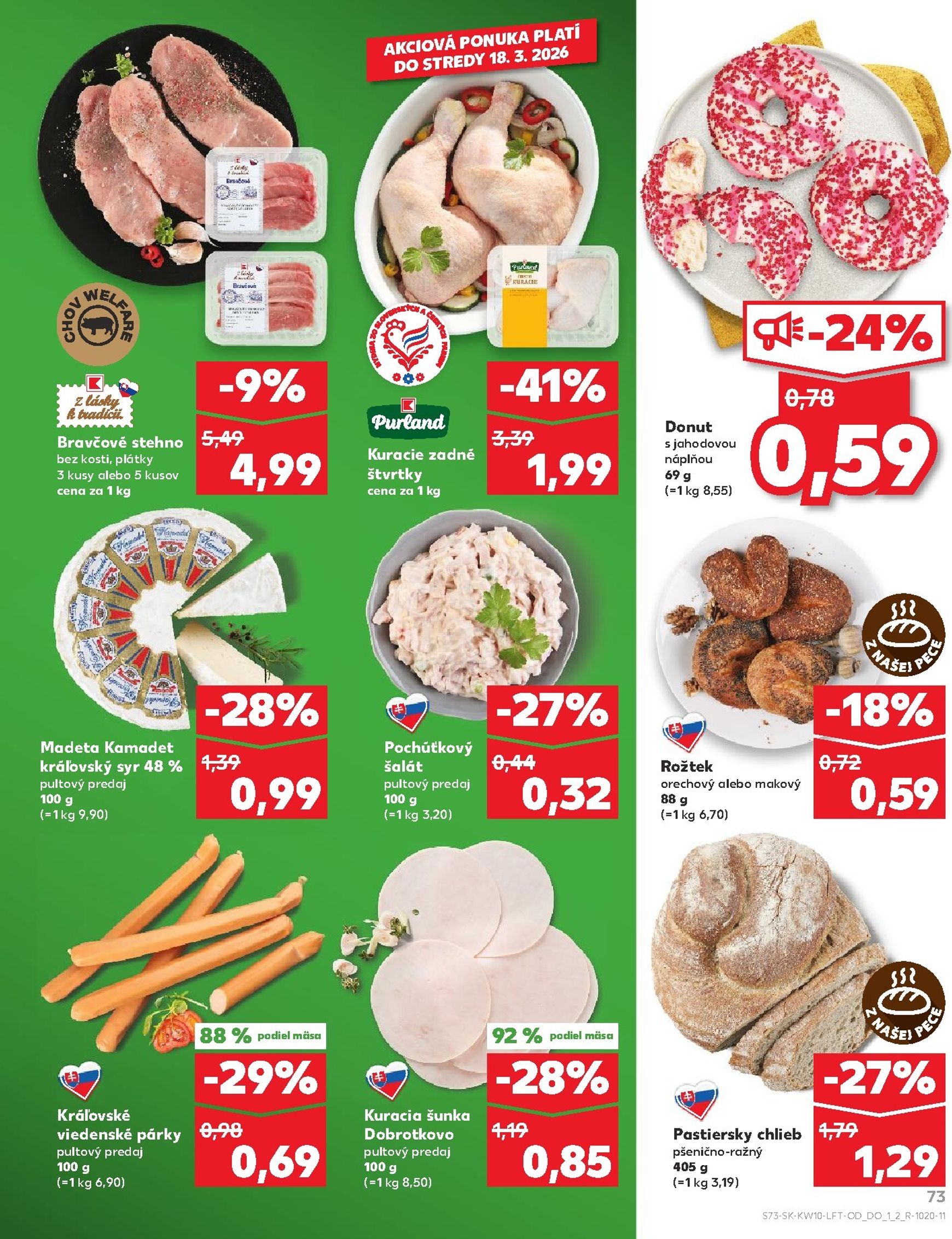 Page 73 of Aktuálny kaufland leták platný od štvrtka 05.03 do 11.03