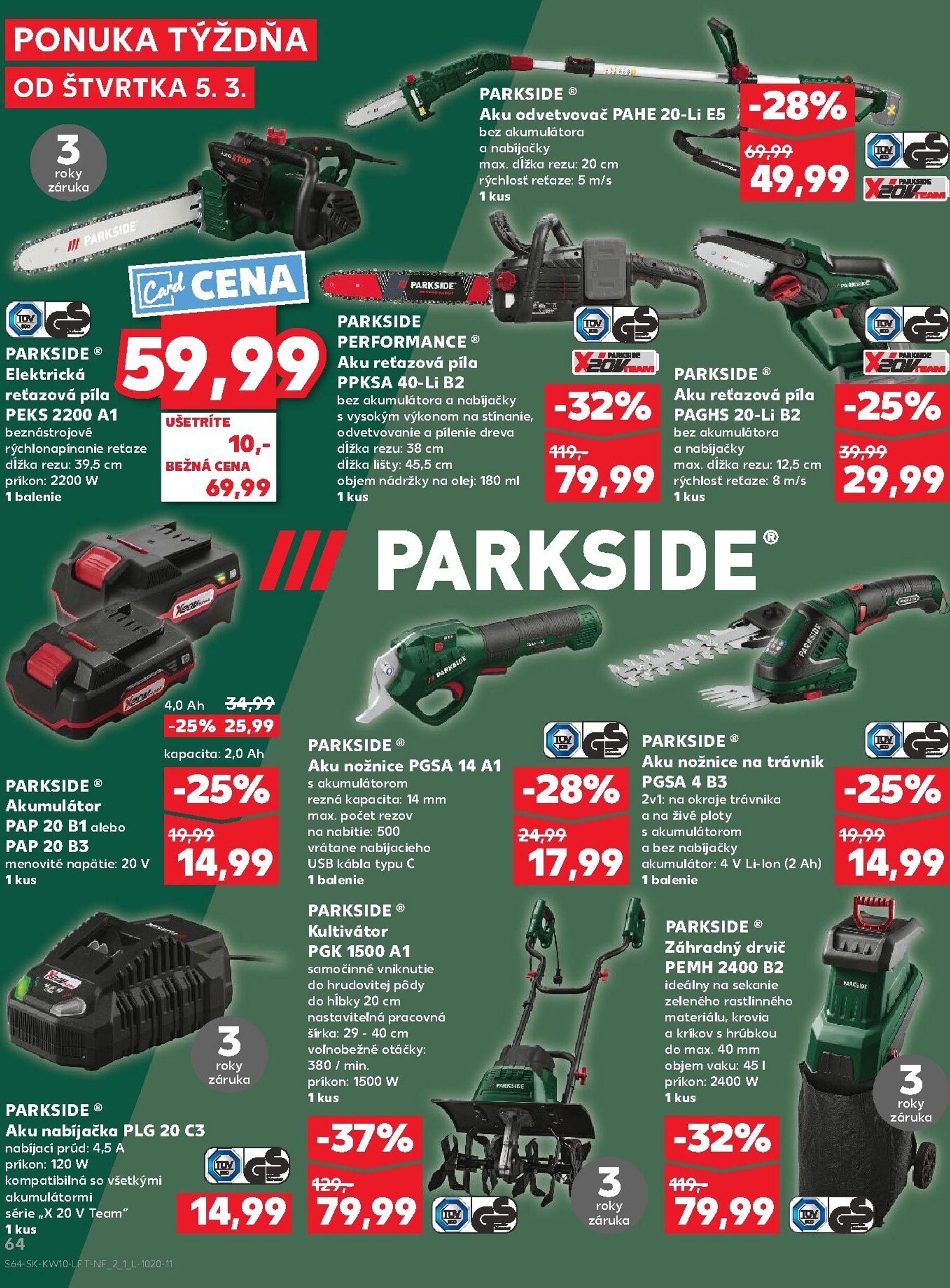 Page 64 of Aktuálny kaufland leták platný od štvrtka 05.03 do 11.03
