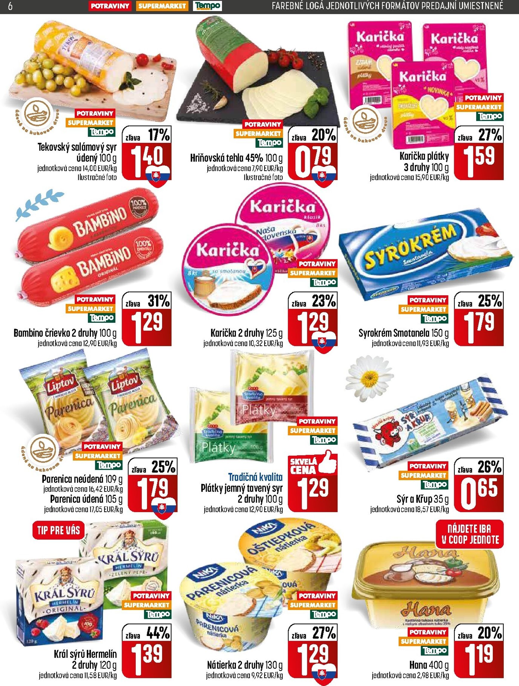 Page 6 of Aktuálny coop-jednota leták platný od štvrtka 05.03 do 11.03