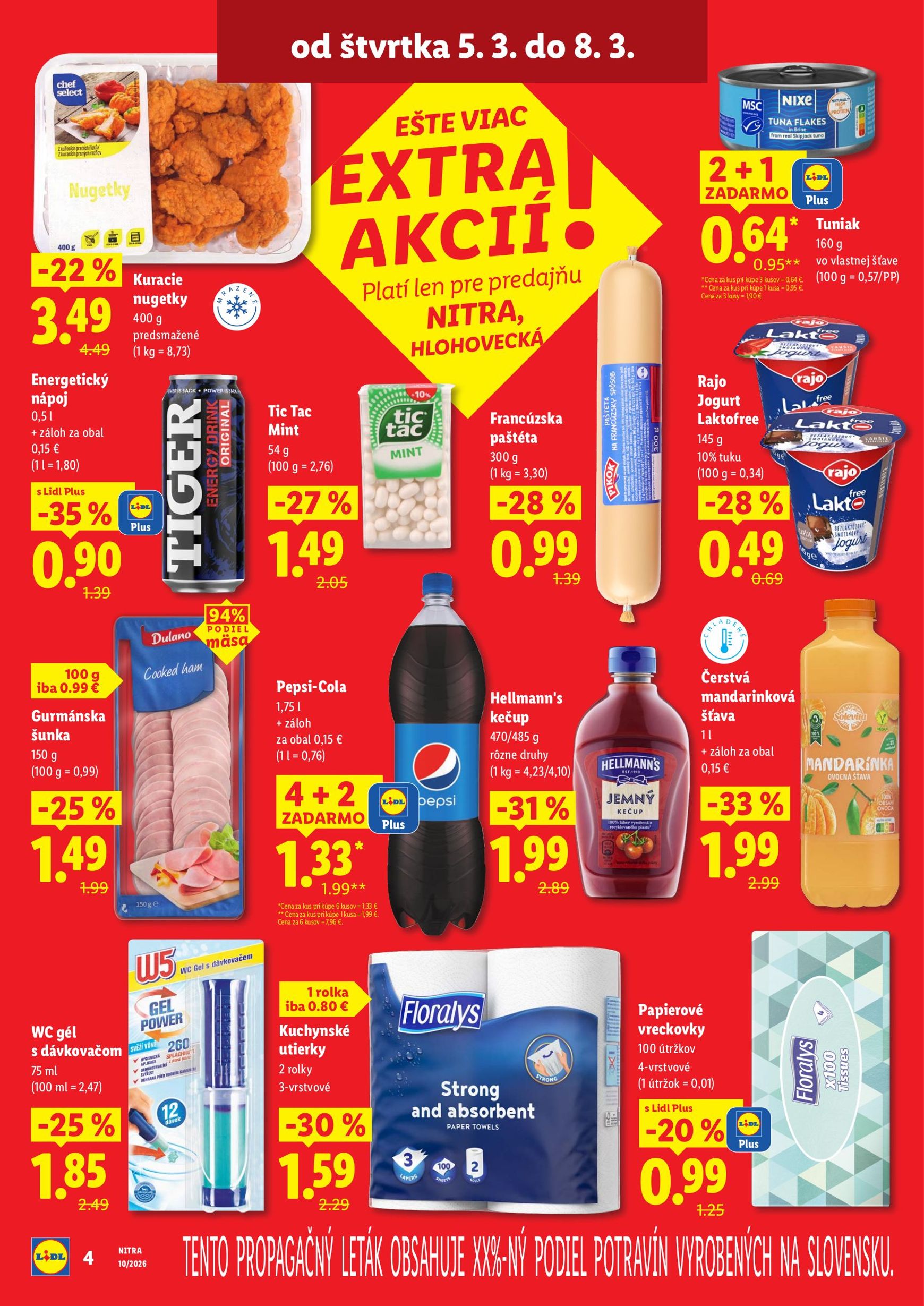 Page 4 of Aktuálny lidl leták platný od štvrtka 05.03 do 08.03