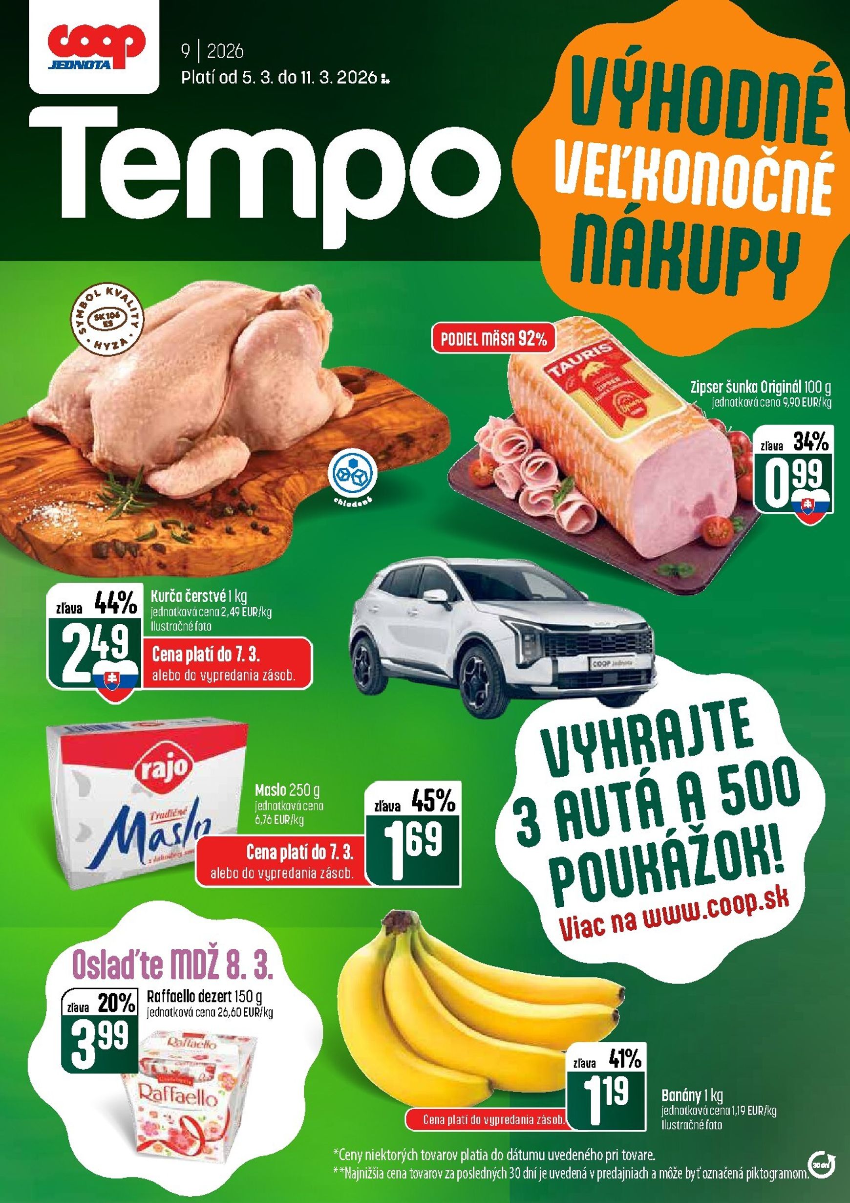 Page 1 of Aktuálny coop-jednota leták platný od štvrtka 05.03 do 11.03