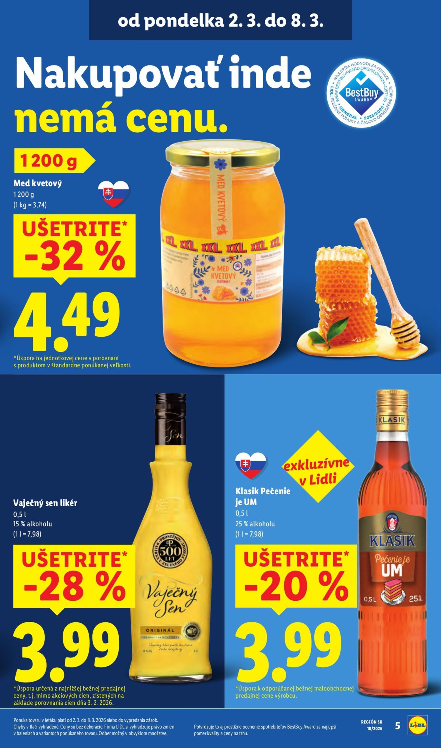 Page 10 of Aktuálny lidl leták platný od štvrtka 05.03 do 08.03