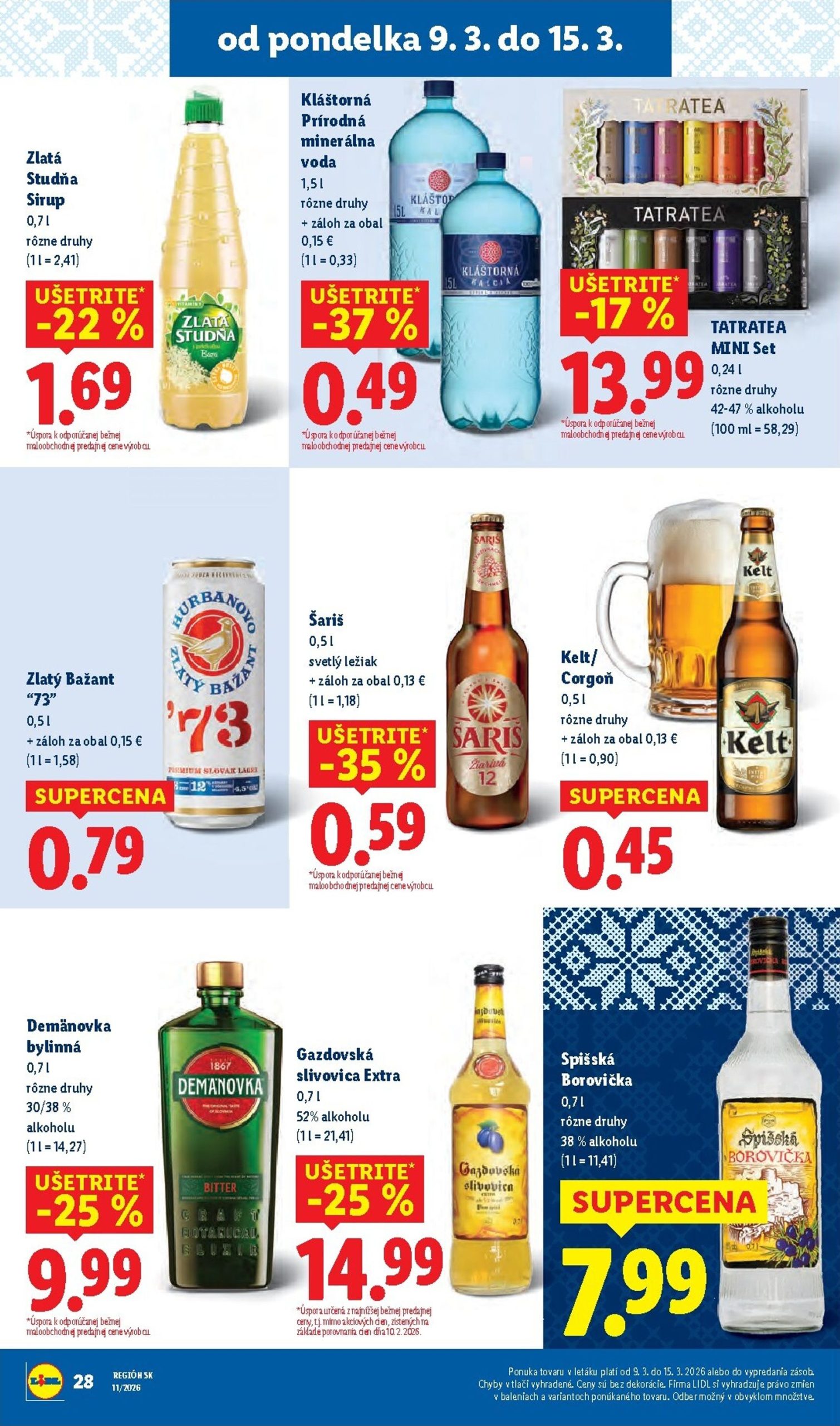 Page 32 of Aktuálny lidl leták platný od pondelka 09.03 do 15.03