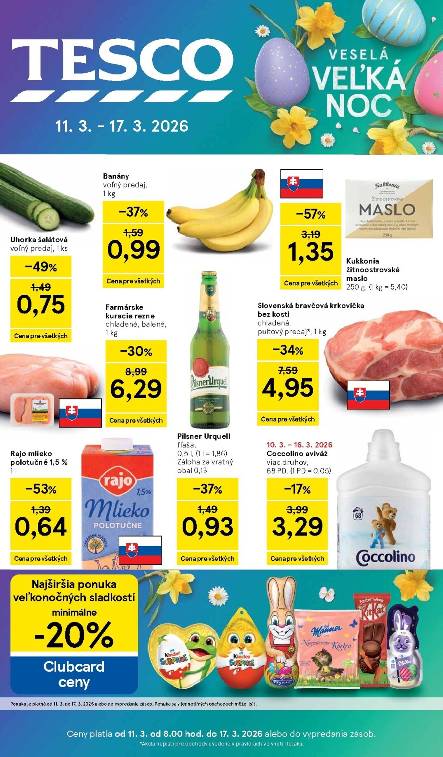 Page 1 of Aktuálny tesco leták platný od stredy 11.03 do 17.03