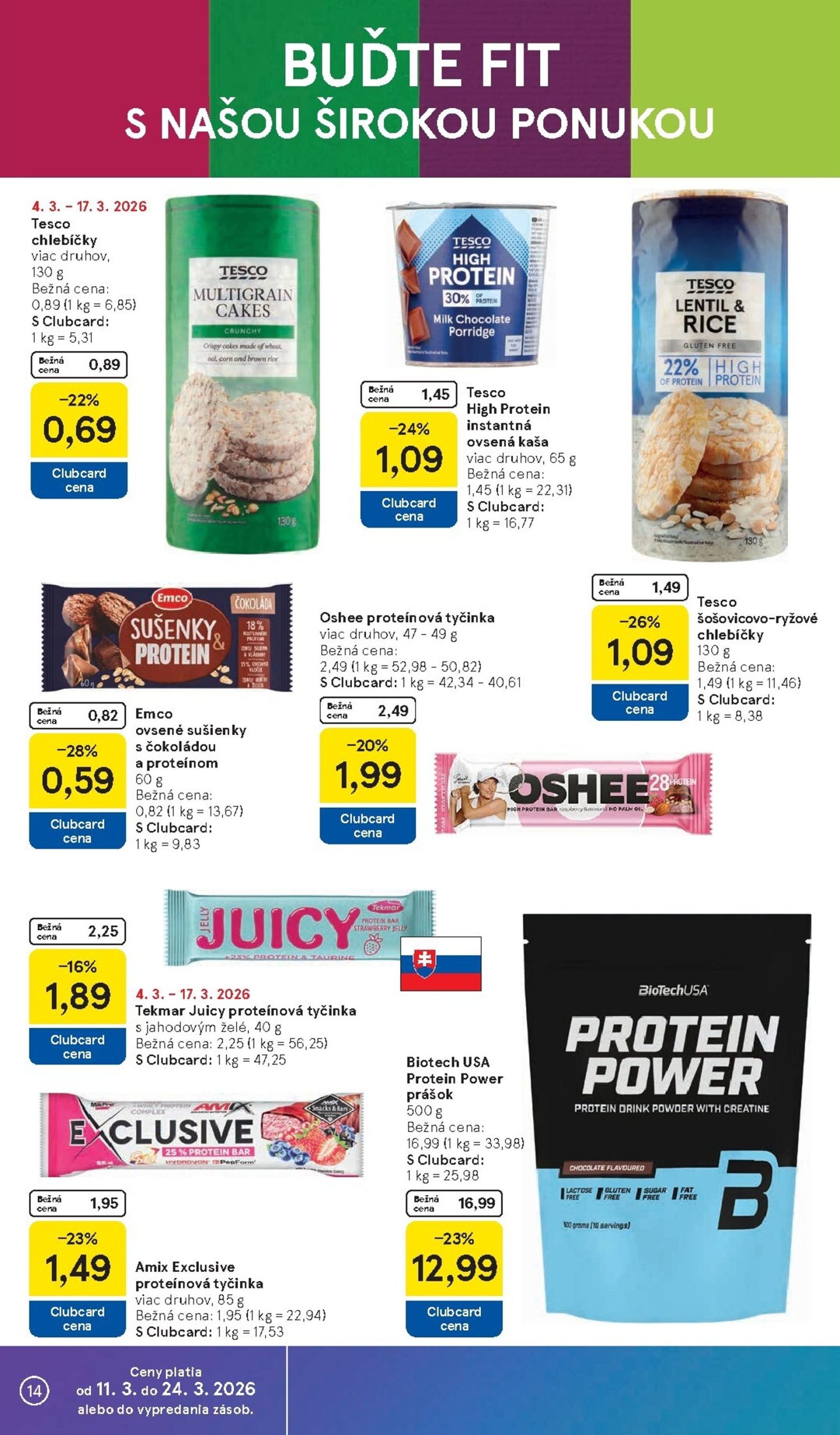 Page 14 of Aktuálny tesco leták platný od stredy 11.03 do 17.03