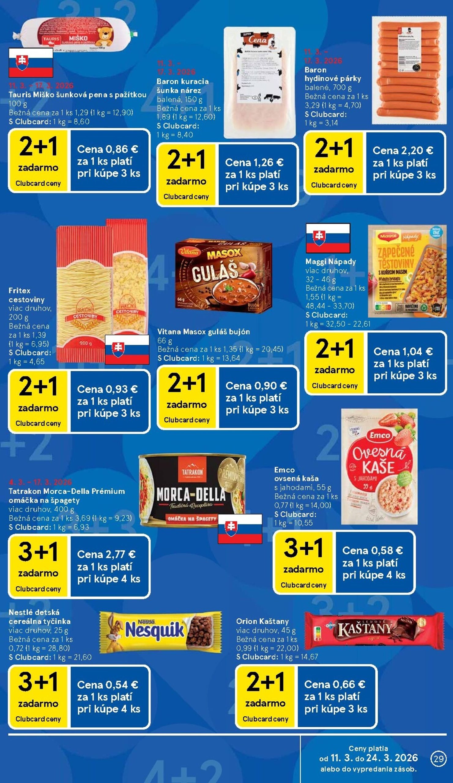 Page 29 of Aktuálny tesco leták platný od stredy 11.03 do 17.03