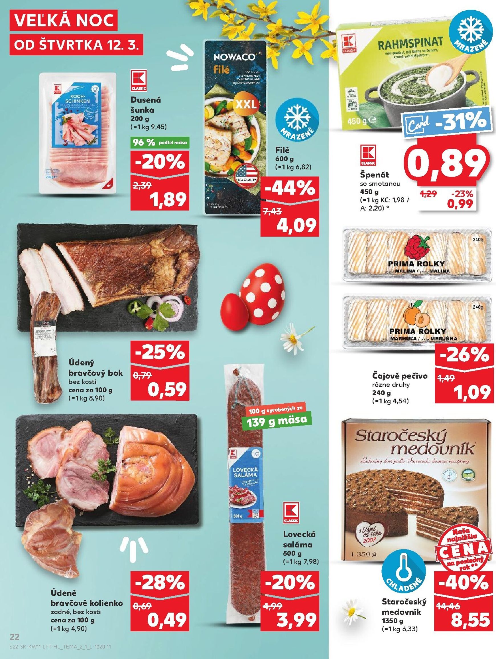 Page 22 of Aktuálny kaufland leták platný od štvrtka 12.03 do 18.03