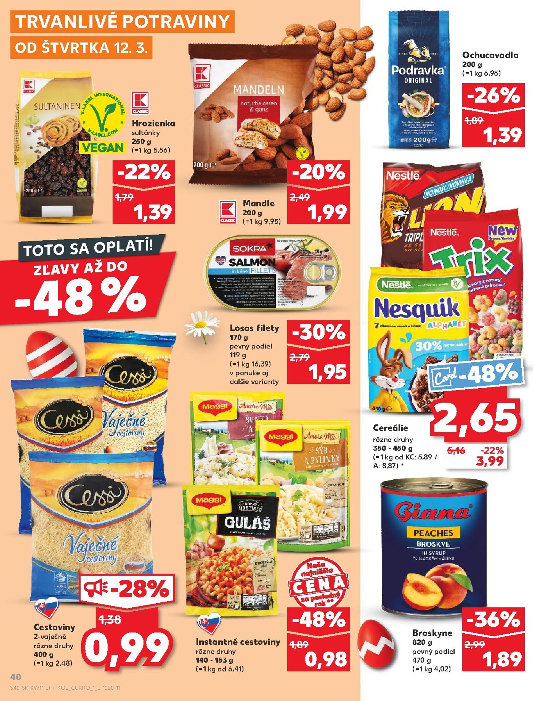 Page 40 of Aktuálny kaufland leták platný od štvrtka 12.03 do 18.03