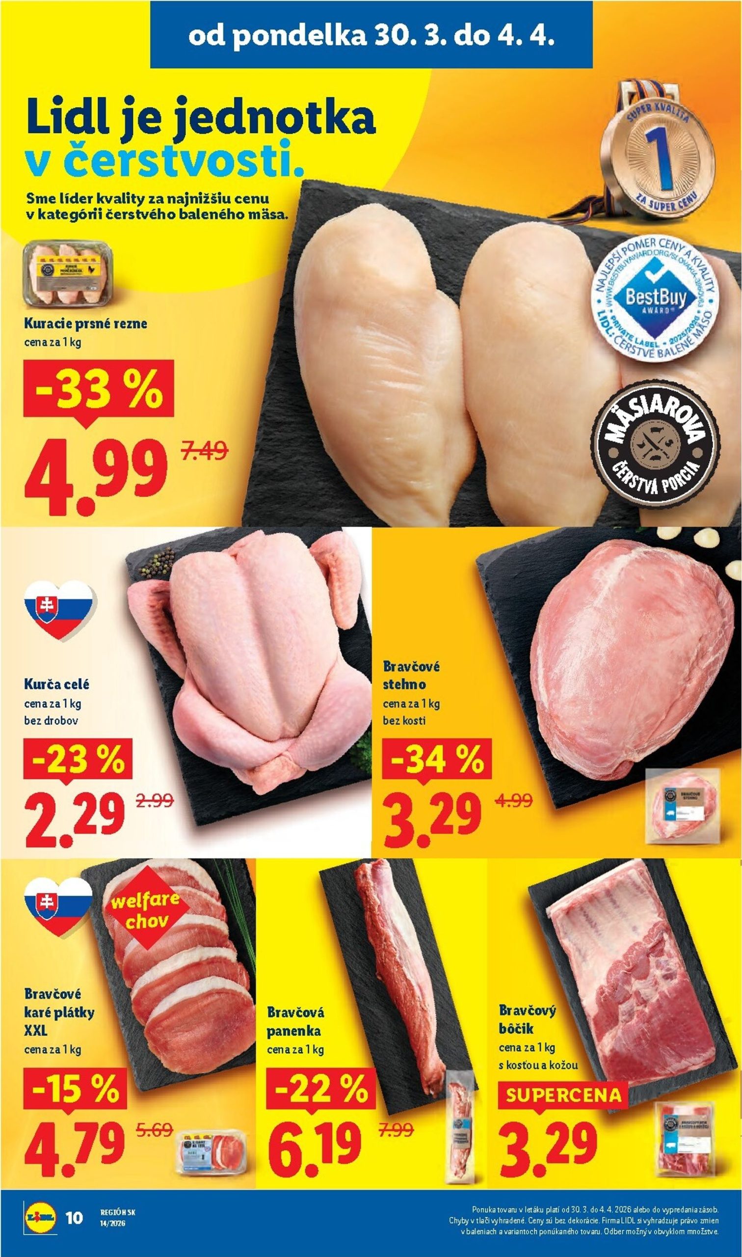 Page 10 of Aktuálny lidl leták platný od pondelka 30.03 do 04.04