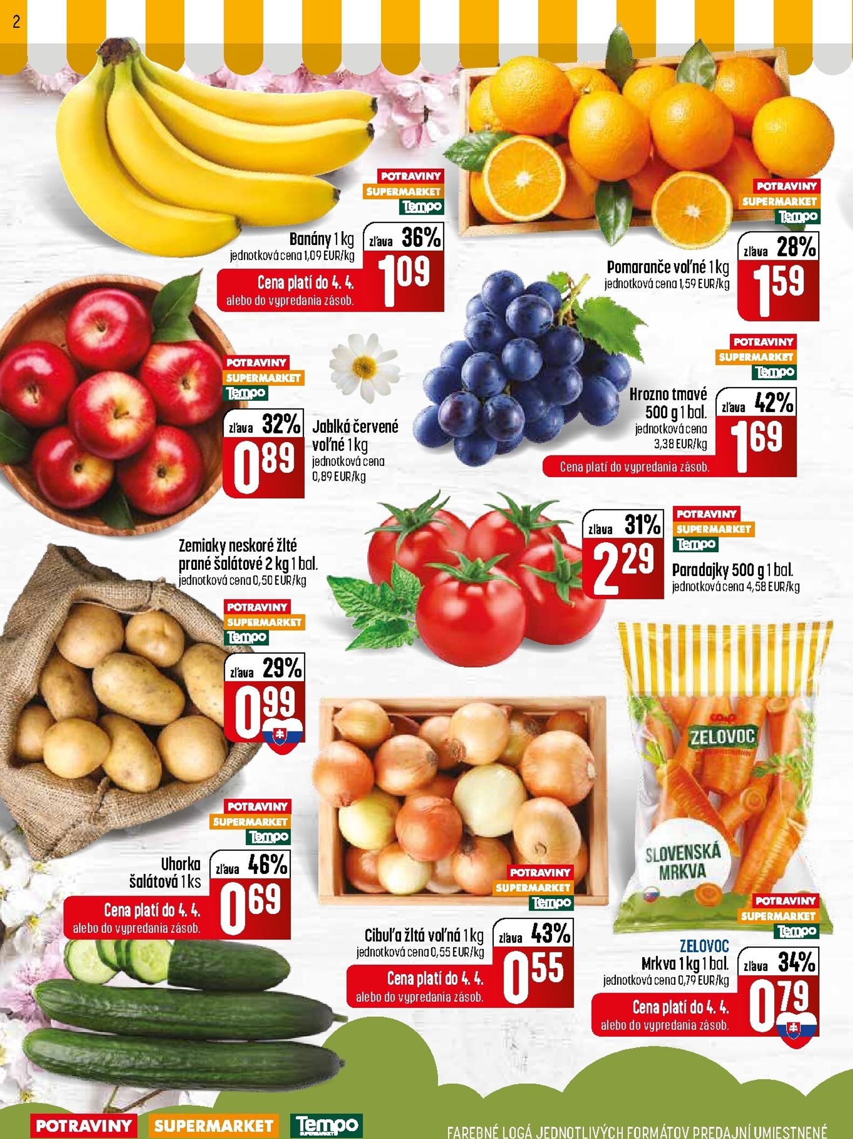 Page 2 of Aktuálny coop-jednota leták platný od utorka 31.03 do 08.04