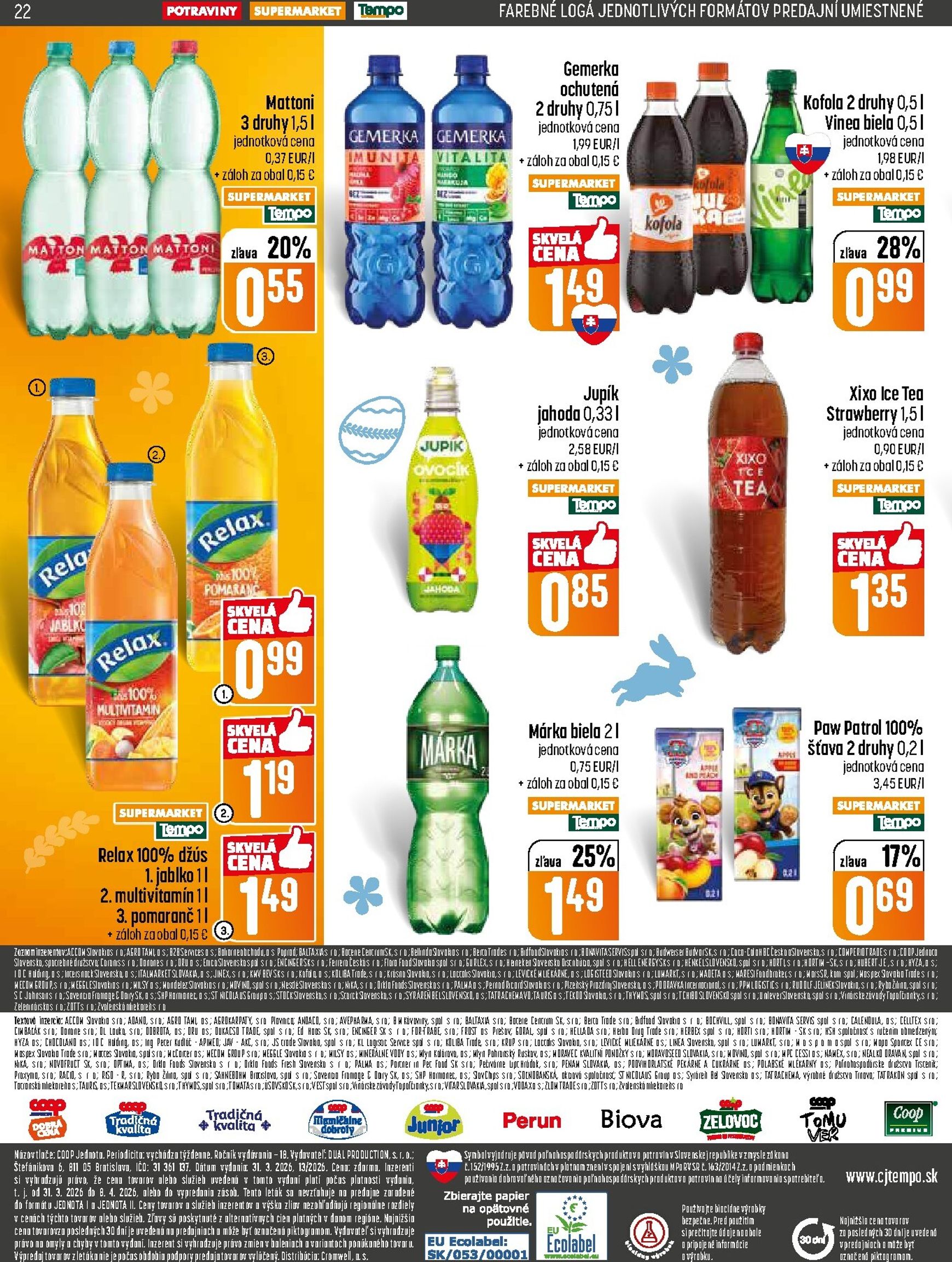 Page 22 of Aktuálny coop-jednota leták platný od utorka 31.03 do 08.04