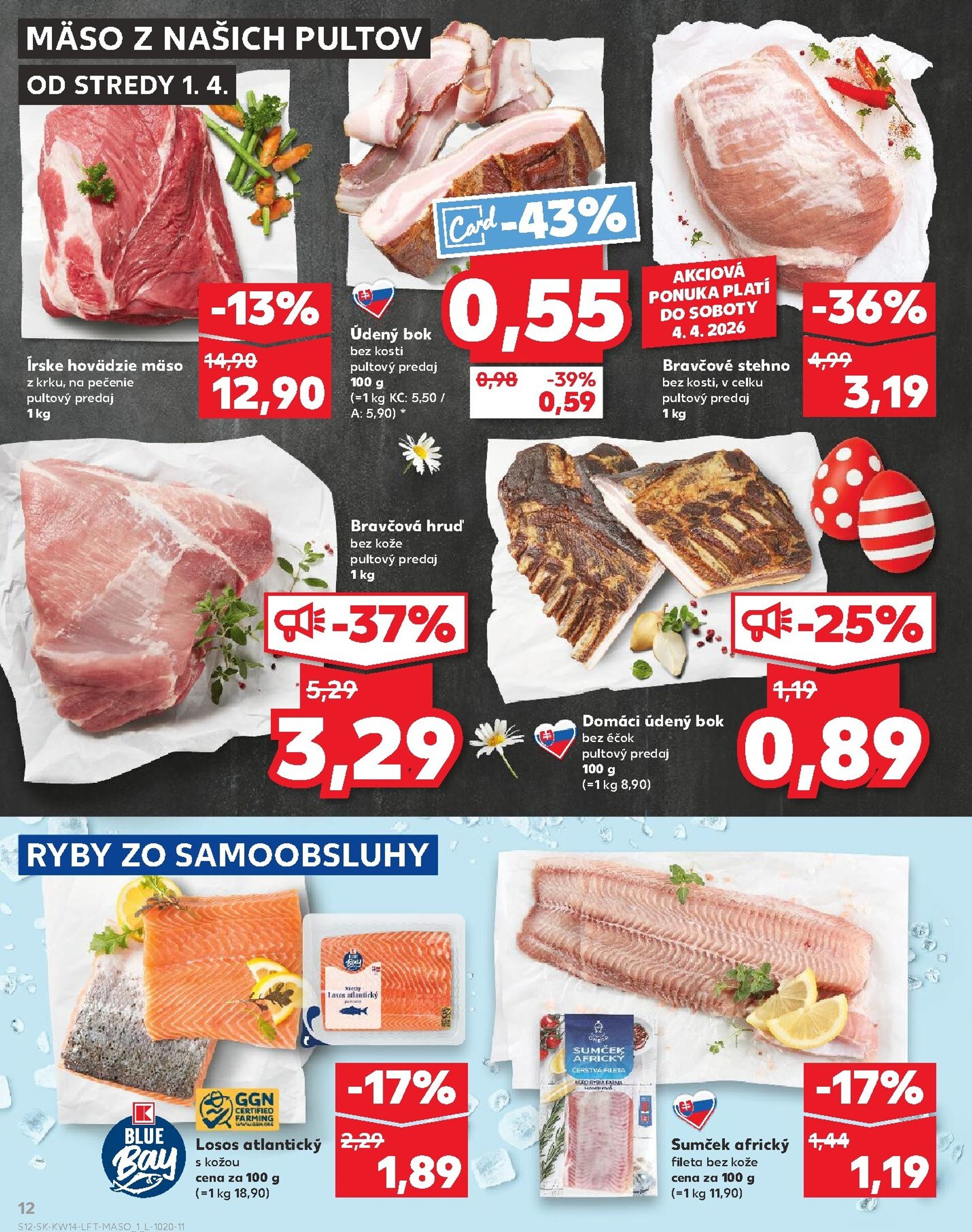Page 12 of Aktuálny kaufland leták platný od stredy 01.04 do 08.04