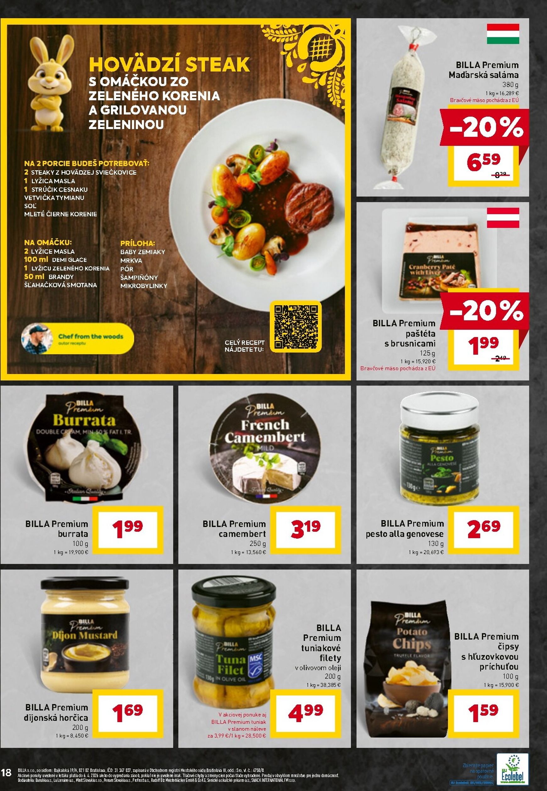 Page 22 of Aktuálny billa leták platný od pondelka 30.03 do 06.04