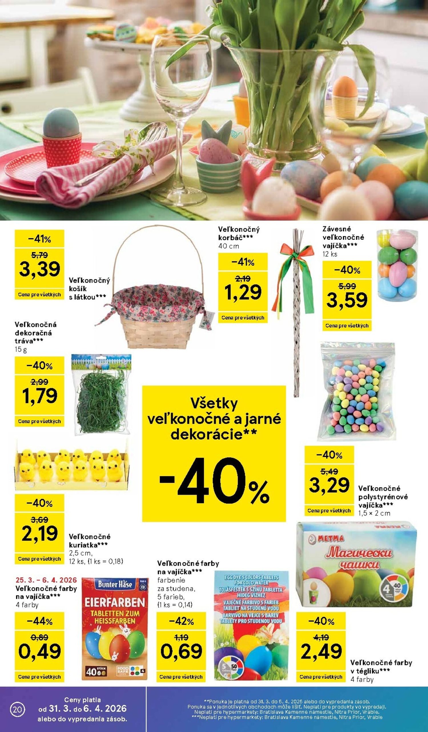 Page 20 of Aktuálny tesco leták platný od utorka 31.03 do 07.04