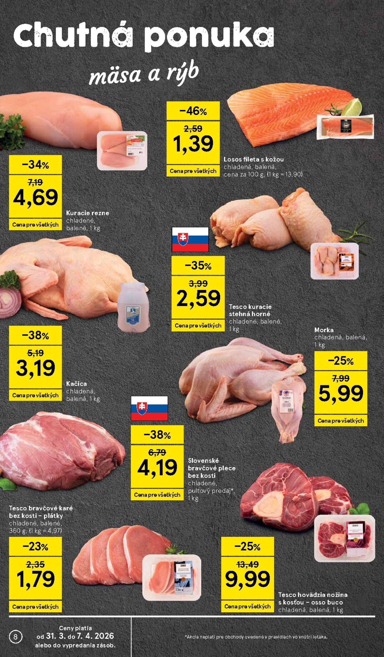 Page 8 of Aktuálny tesco leták platný od utorka 31.03 do 07.04