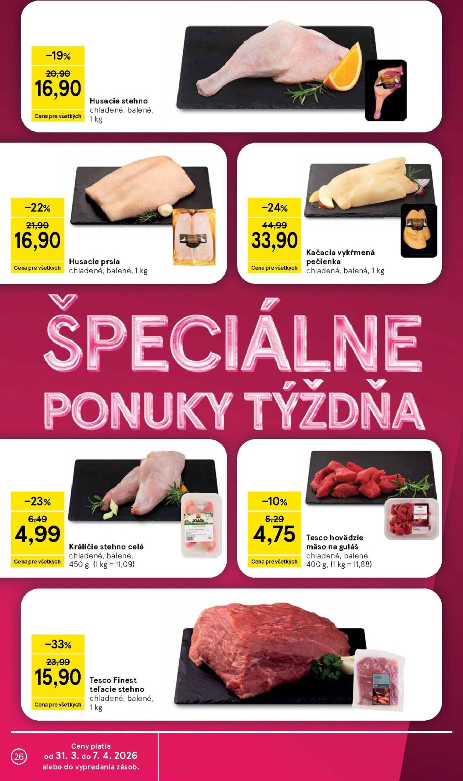 Page 26 of Aktuálny tesco leták platný od utorka 31.03 do 07.04